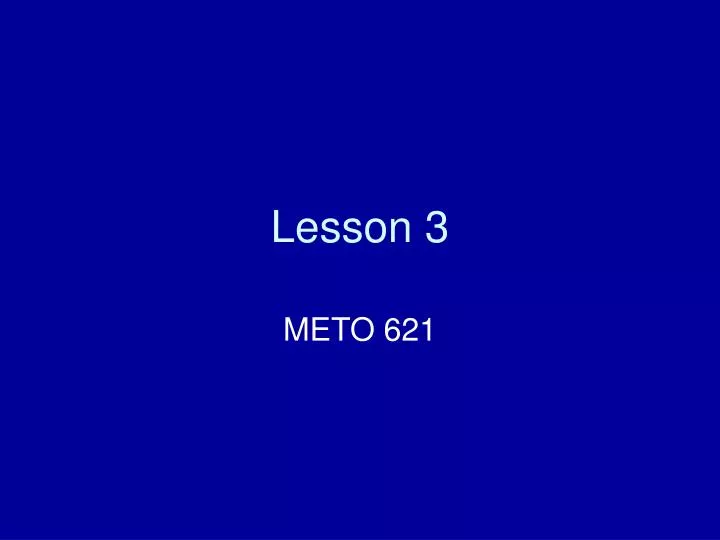 lesson 3