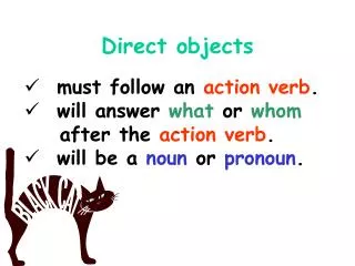 Direct objects