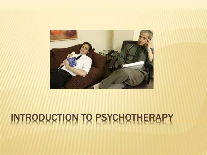 introduction to psychotherapy