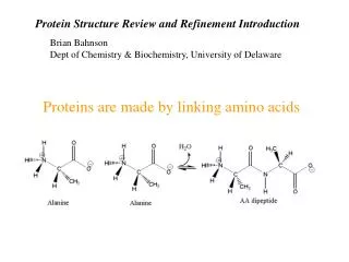 Proteins are made by linking amino acids