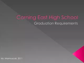 Corning East High School