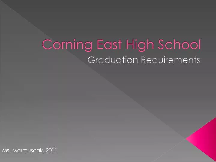 corning east high school