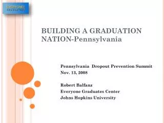 BUILDING A GRADUATION NATION-Pennsylvania
