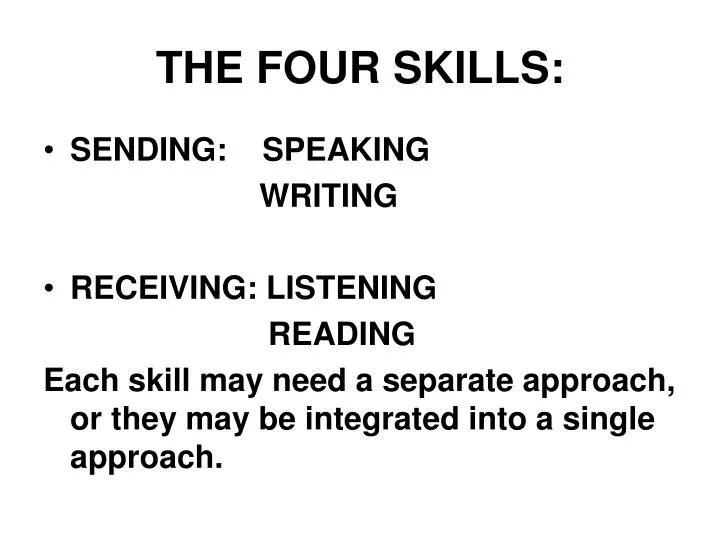 the four skills