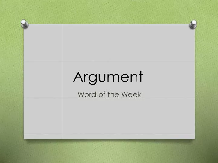 argument