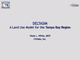 DELTASIM A Land Use Model for the Tampa Bay Region