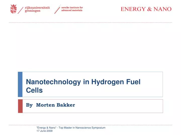 nanotechnology in hydrogen fuel cells
