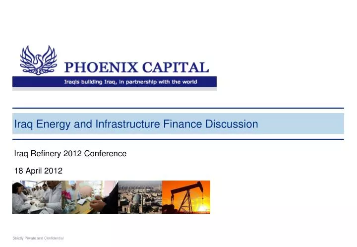 iraq energy and infrastructure finance discussion