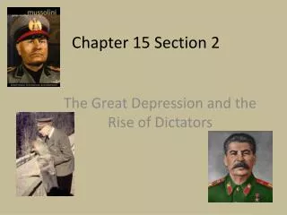 Chapter 15 Section 2