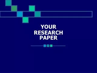 YOUR RESEARCH PAPER