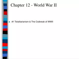 chapter 12 world war ii