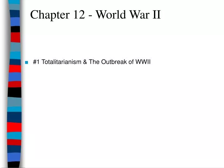 chapter 12 world war ii