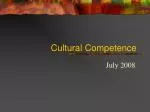 Cultural Competence - slide 1