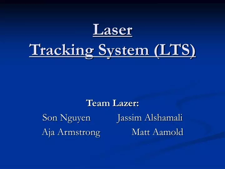 laser tracking system lts