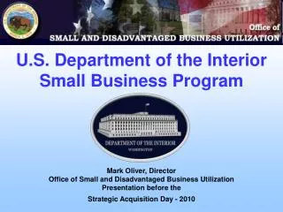 U.S. Department of the Interior Small Business Program