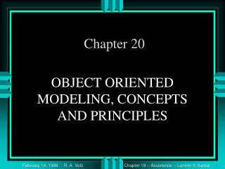 OBJECT ORIENTED MODELING, CONCEPTS AND PRINCIPLES