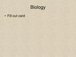 Biology