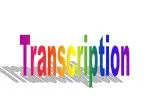 Transcription - slide 1
