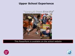Upper School Experience