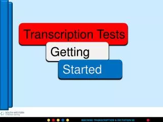 Overview of Testing Procedures