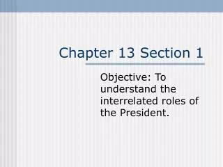 chapter 13 section 1