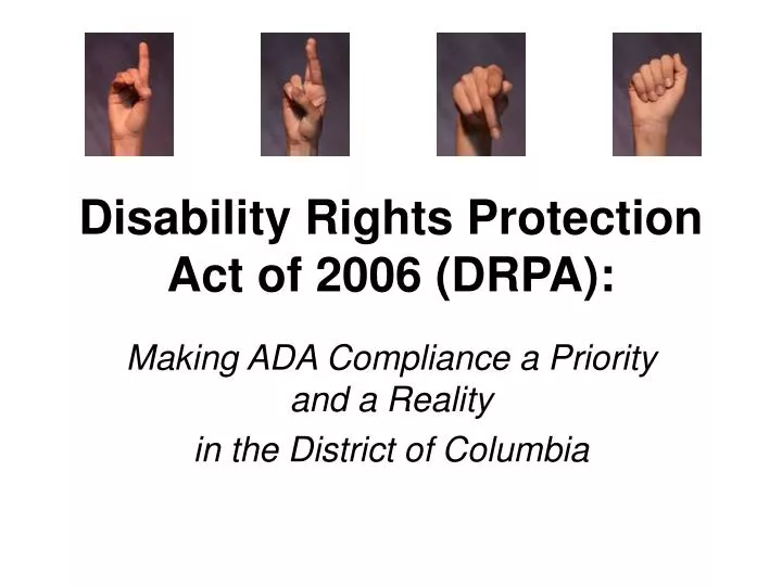 disability rights protection act of 2006 drpa