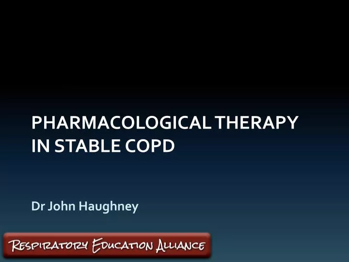 pharmacological therapy in stable copd