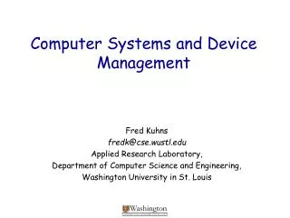 Computer Systems and Device Management