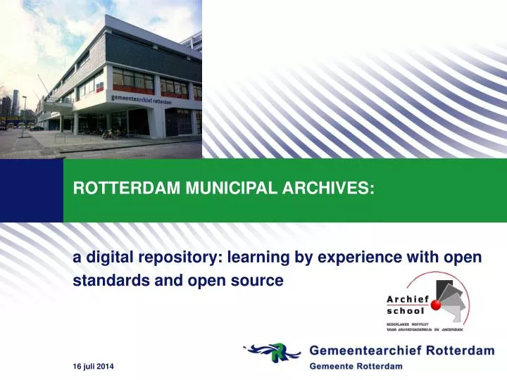 rotterdam municipal archives