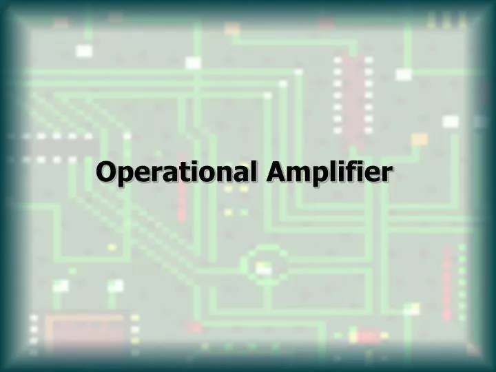 operational amplifier