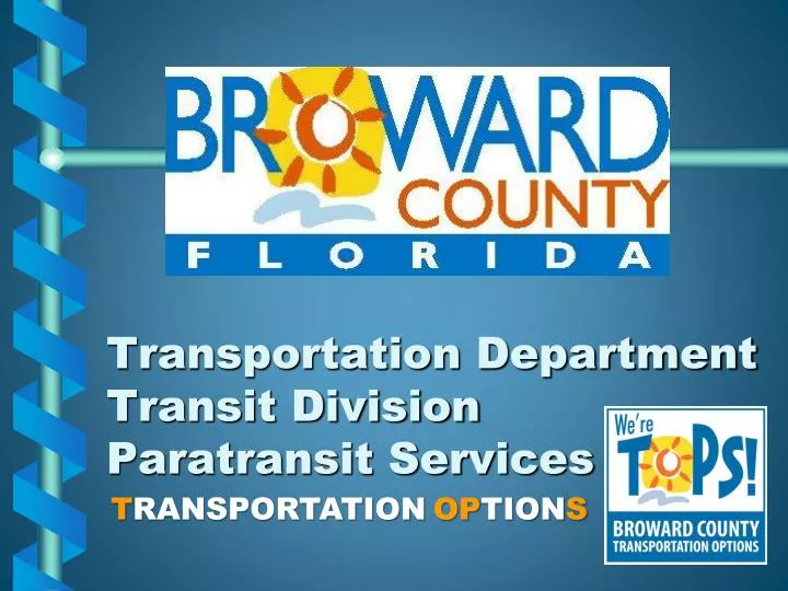 transportation department transit division paratransit services
