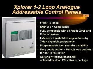 Xplorer 1-2 Loop Analogue Addressable Control Panels