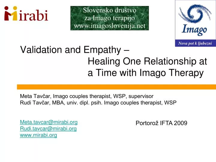 validation and empathy healing one relationship at a time with imago therapy