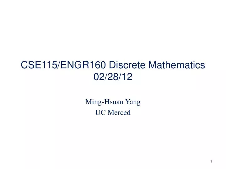 cse115 engr160 discrete mathematics 02 28 12