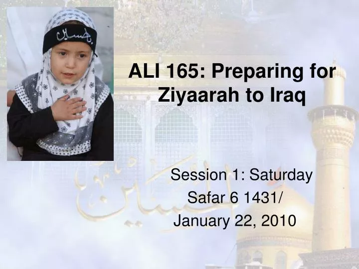 ali 165 preparing for ziyaarah to iraq