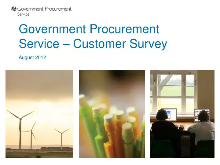 government procurement service customer survey