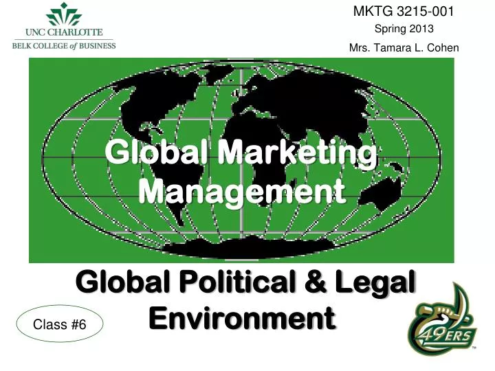 global marketing management global political legal environment