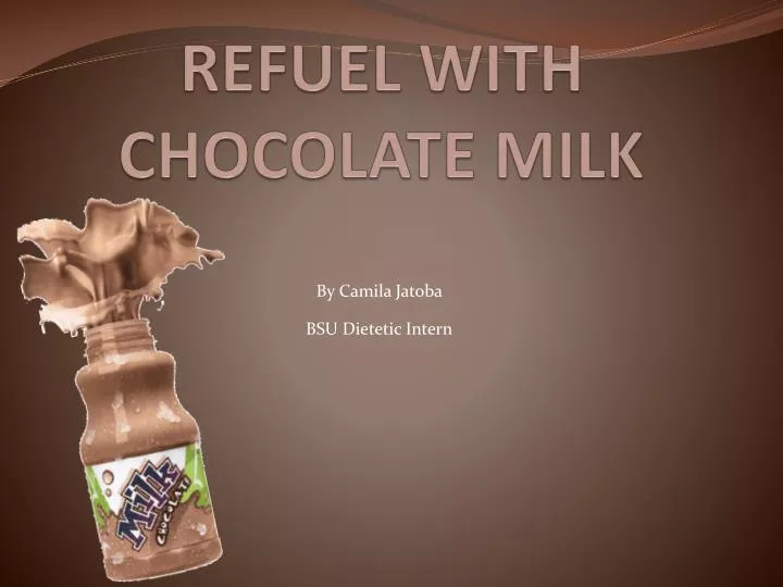 refuel with chocolate milk