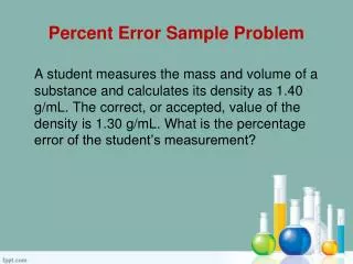 Percent Error Sample Problem