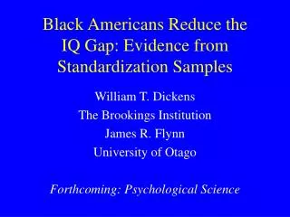 Black Americans Reduce the IQ Gap: Evidence from Standardization Samples