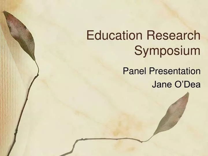 education research symposium