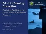 GA Joint Steering Committee - slide 1