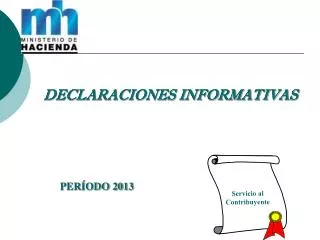 declaraciones informativas