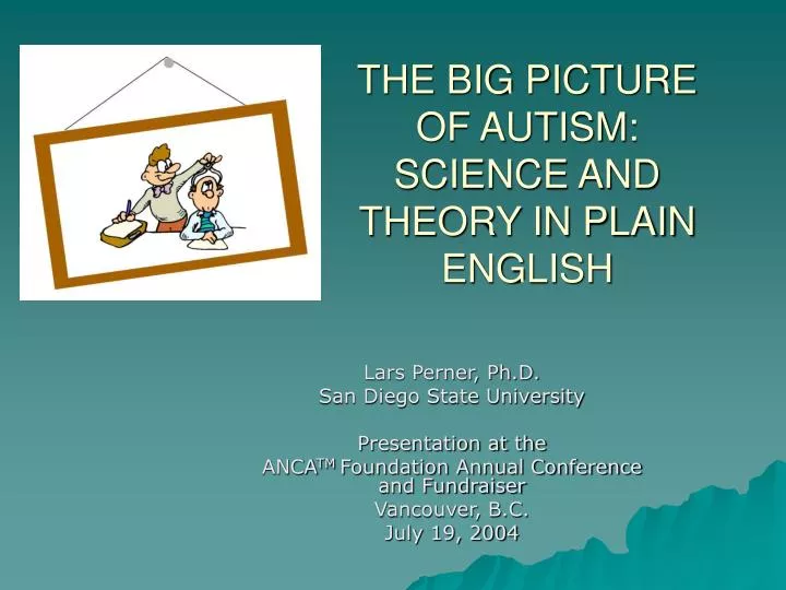 the big picture of autism science and theory in plain english