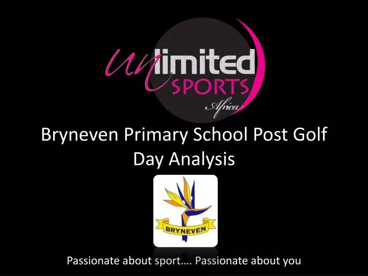 bryneven primary school post golf day analysis