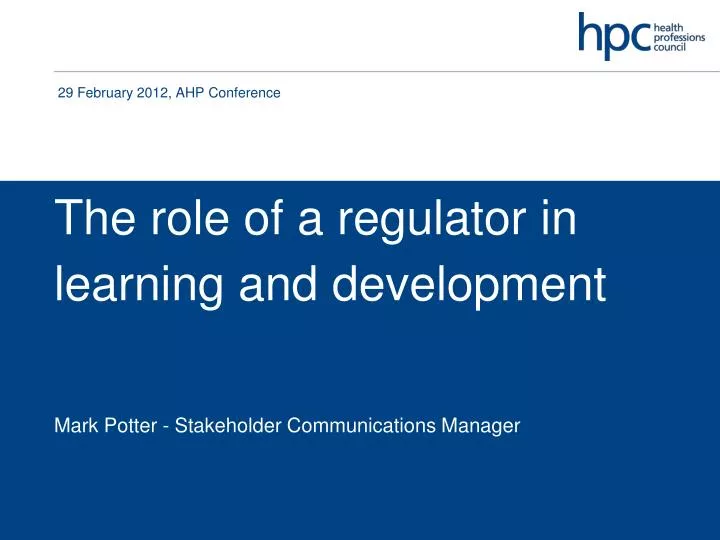 29 february 2012 ahp conference
