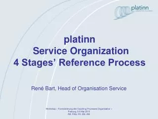 platinn Service Organization 4 Stages’ Reference Process