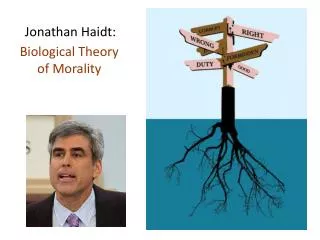 J onathan Haidt : Biological Theory of Morality