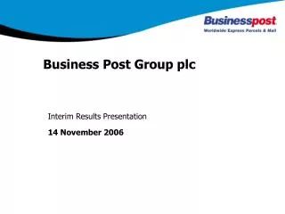 Business Post Group plc