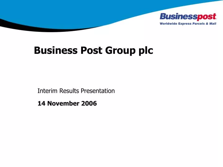 business post group plc